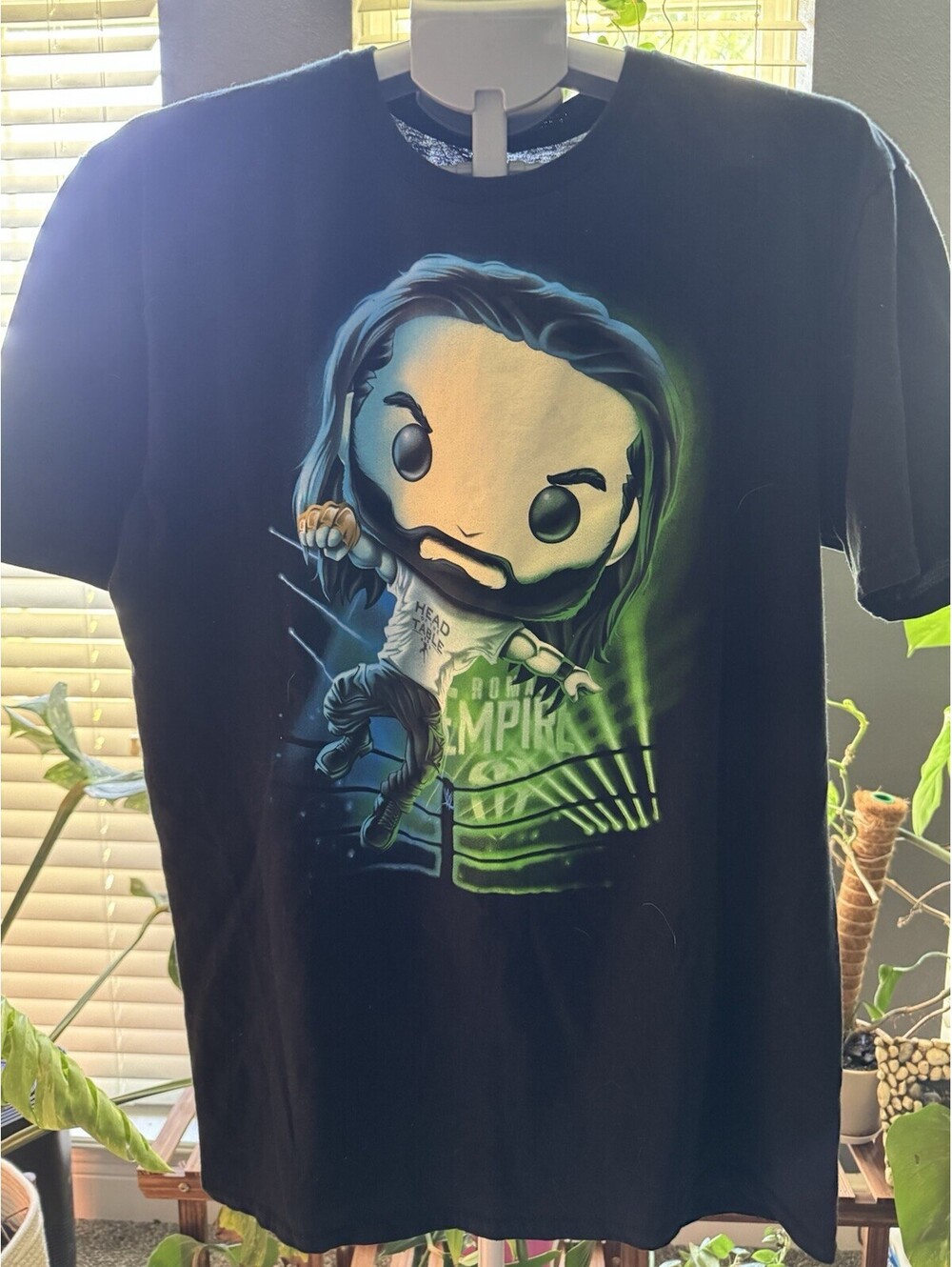 Pop! Tees WWE Roman Reigns Tshirt Size XL - Black 2021